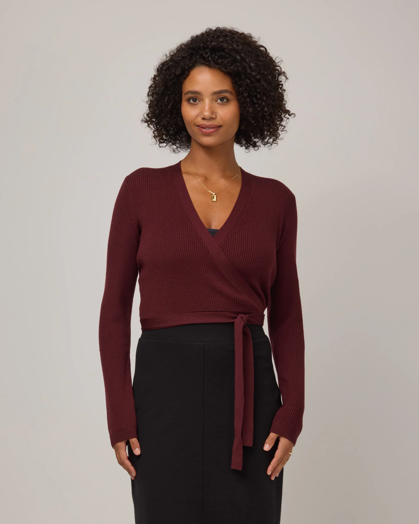 Adeline Wrap Sweater - Image 3