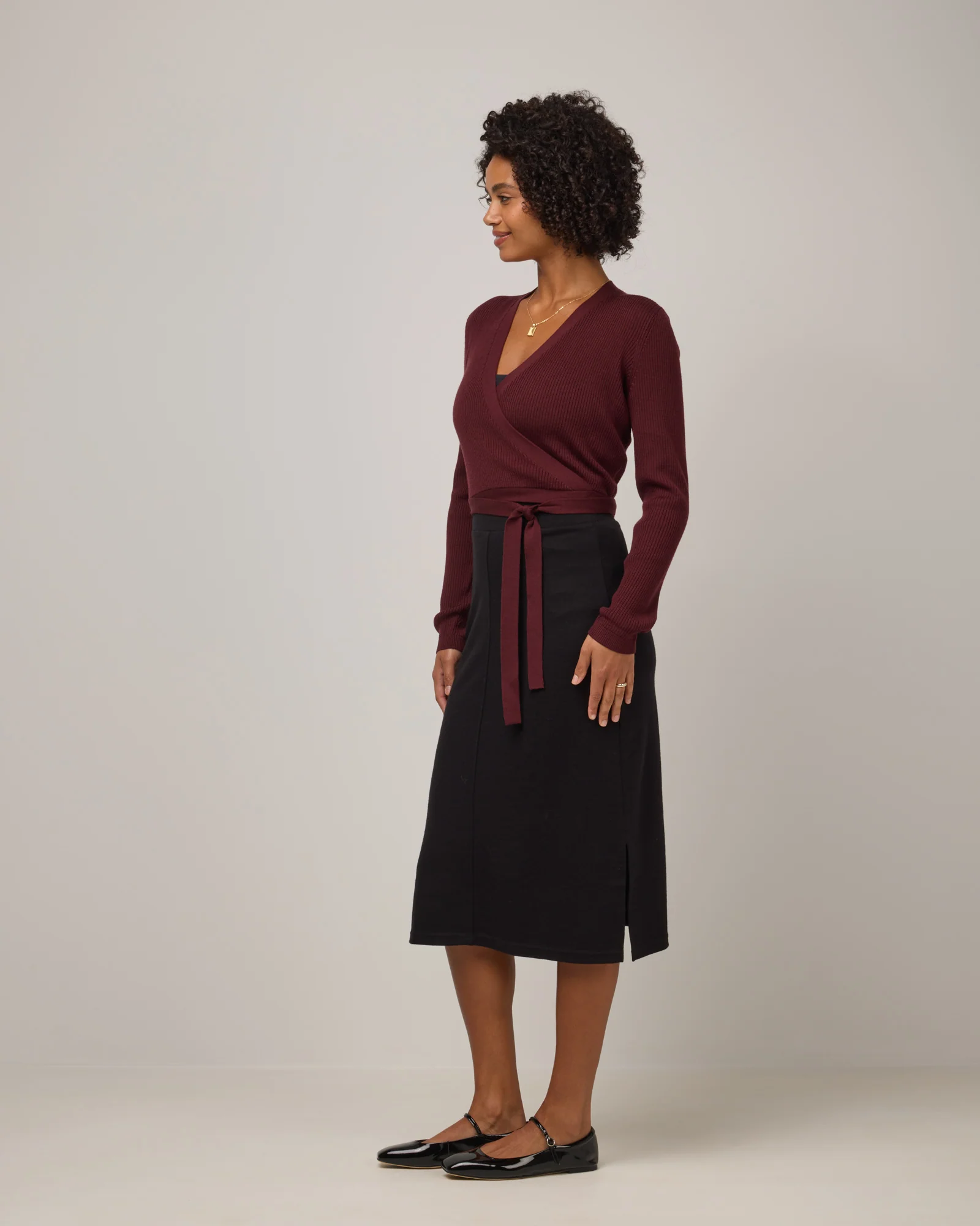 Adeline Wrap Sweater - Image 4