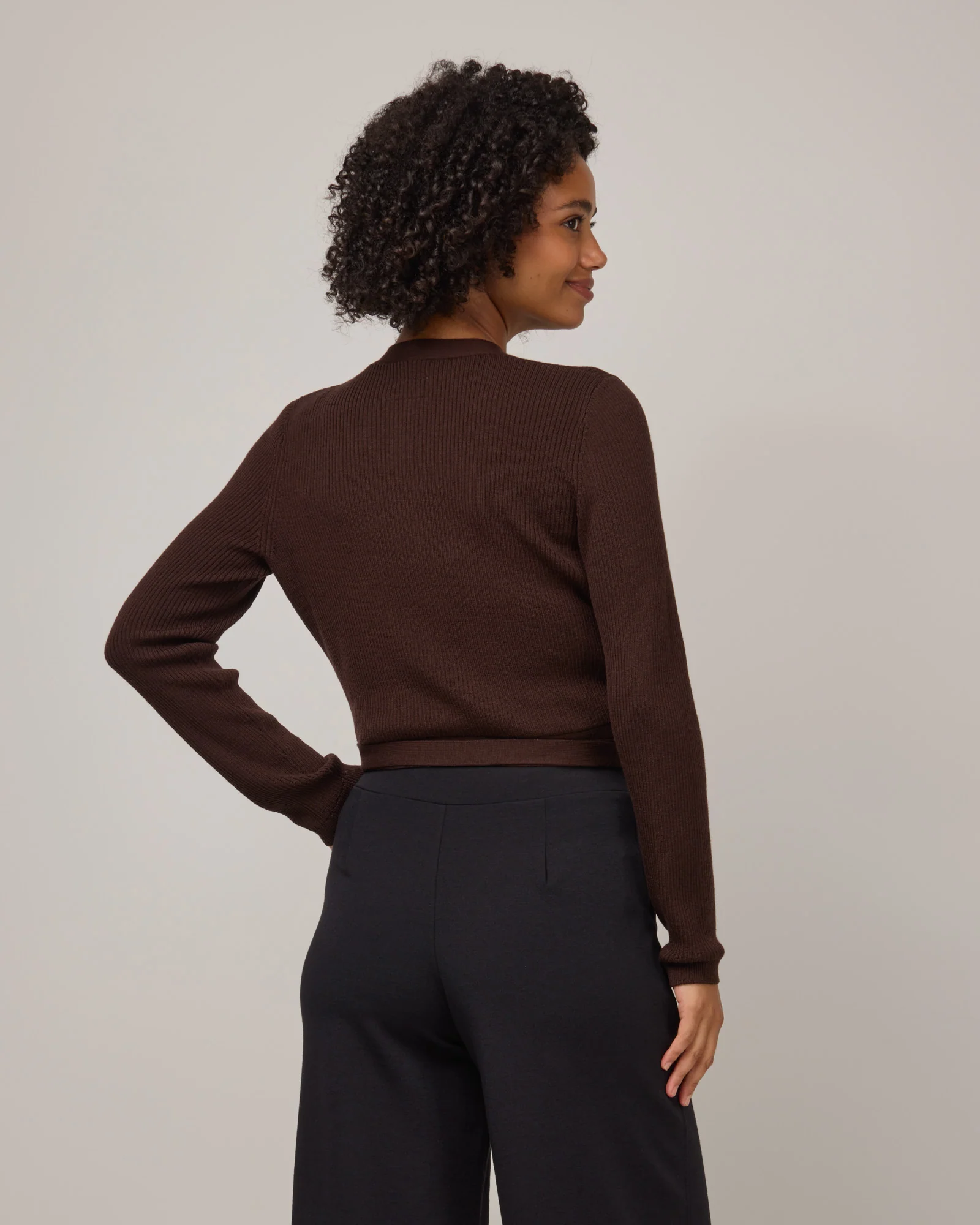 Adeline Wrap Sweater - Image 2