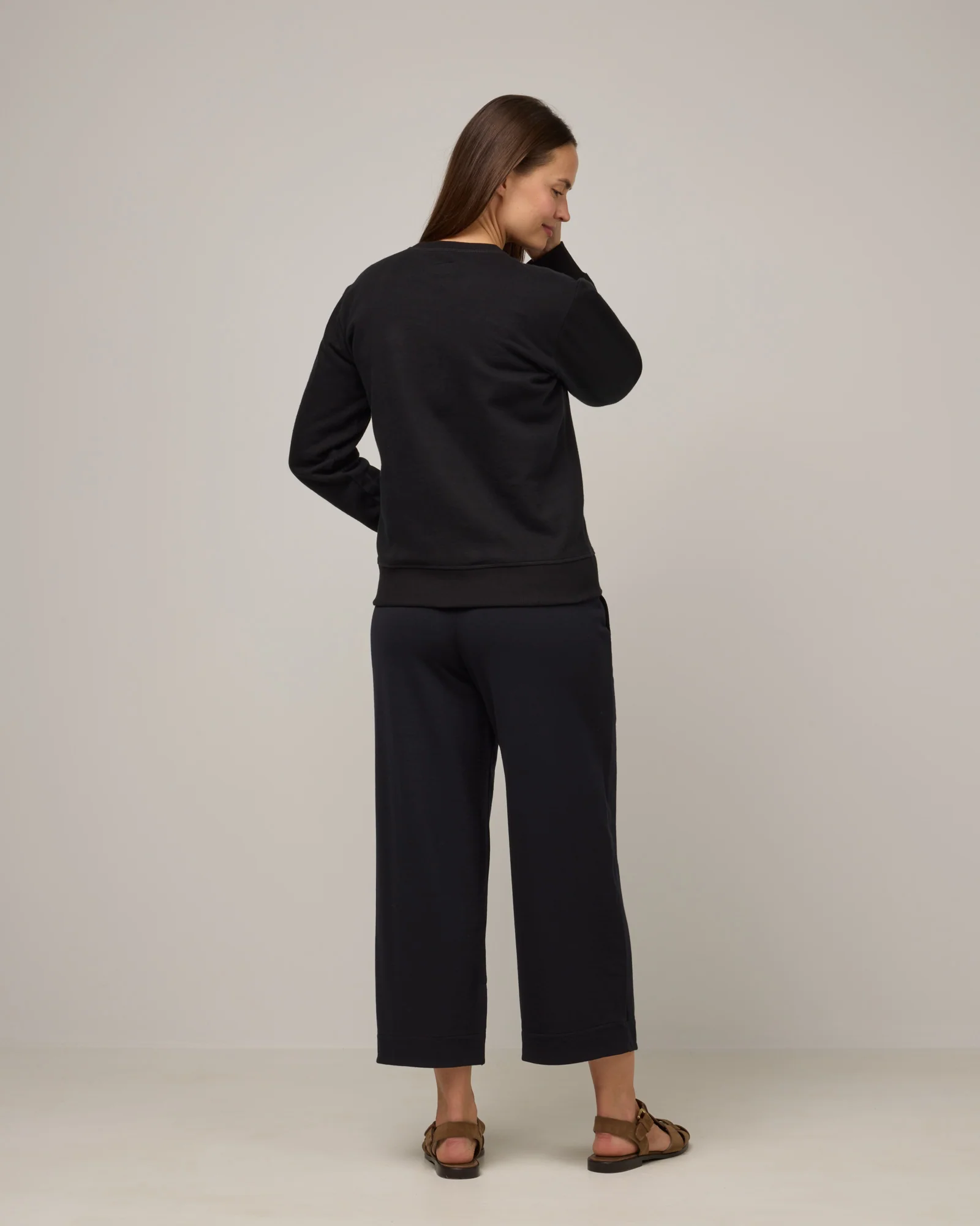 Aspen Wide Leg Crop Sweatpants - Image 4