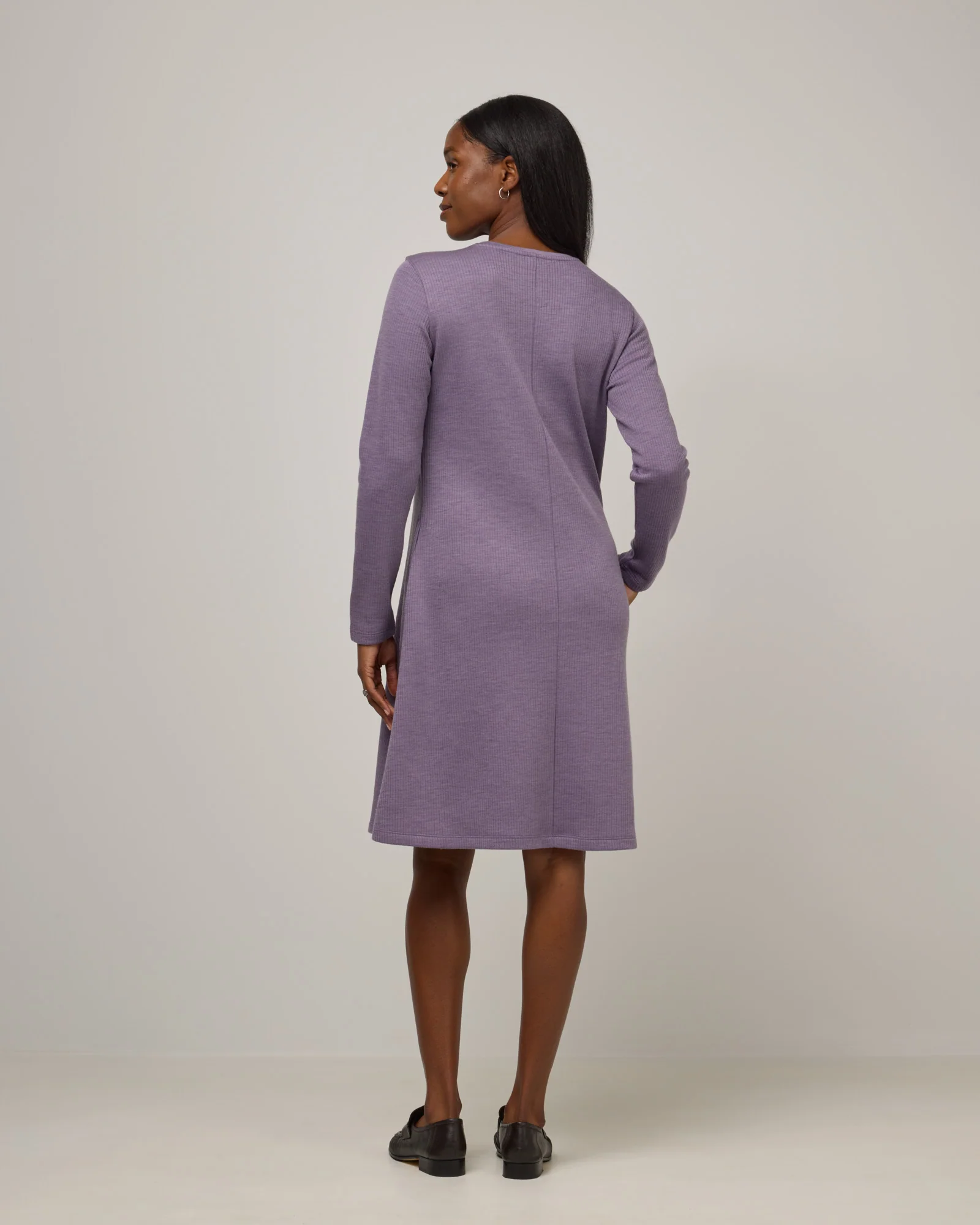 Bethany Double Knit Ribbed Dress - Image 3