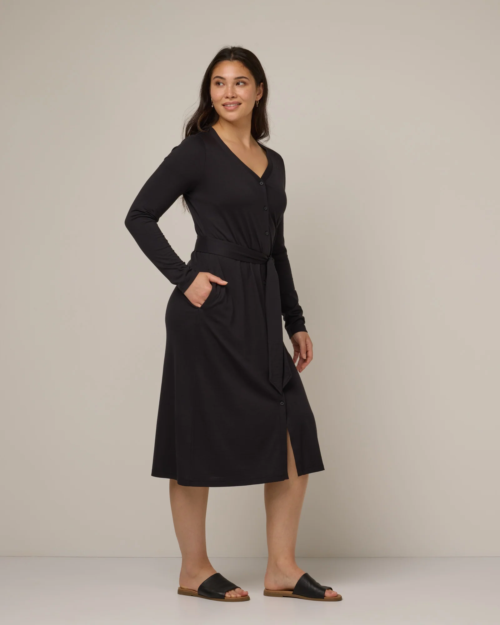 Bria Button-Front Dress - Image 2