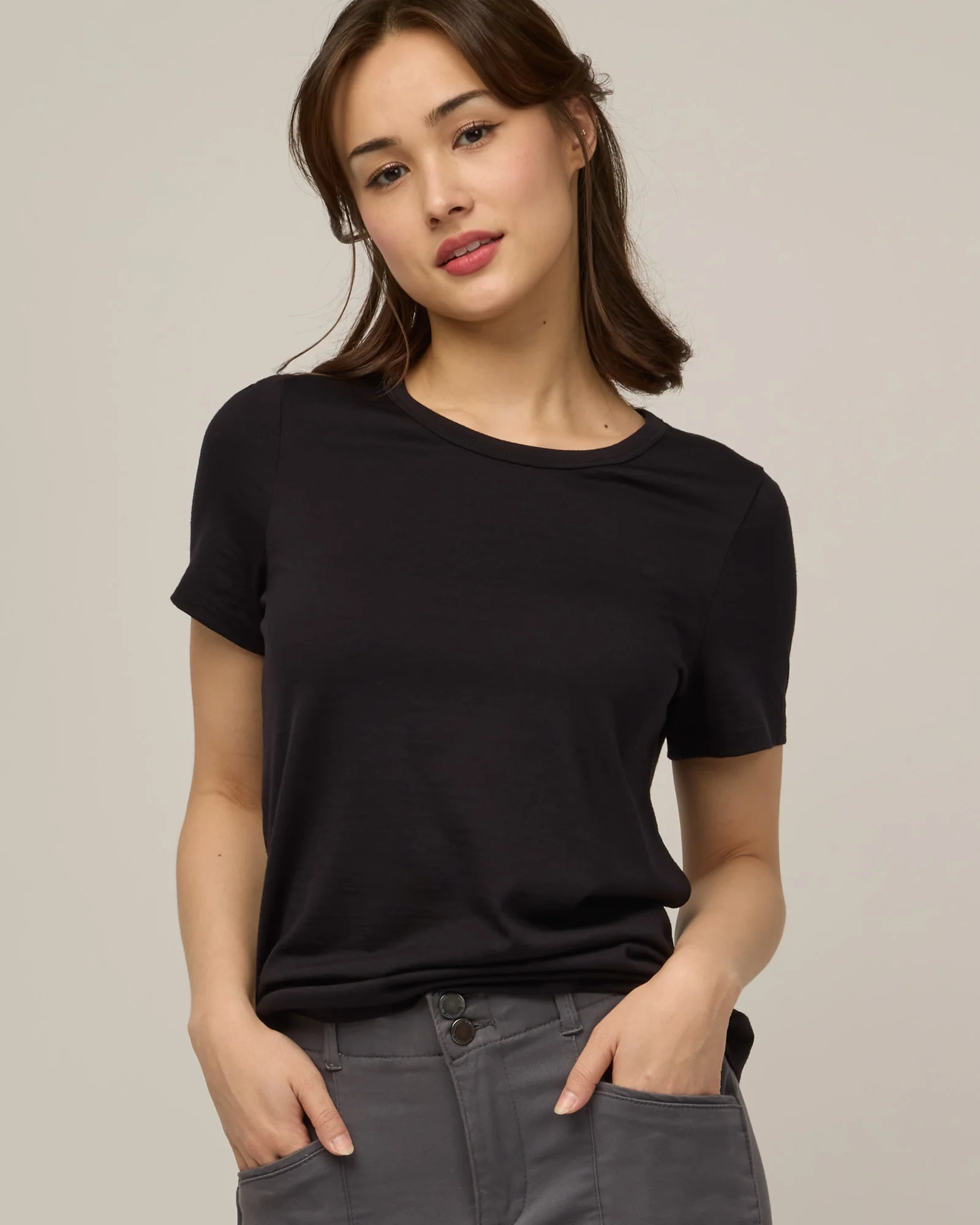 Cara 100% Wool Fitted Tee - Image 3