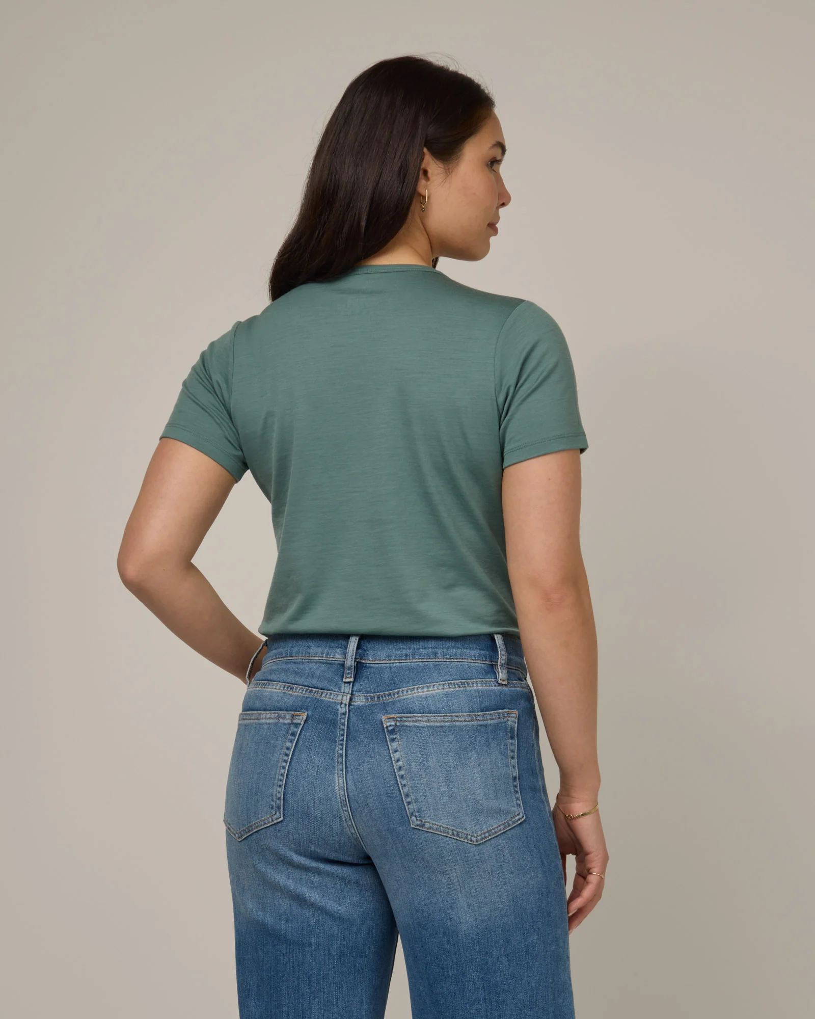 Cara 100% Wool Fitted Tee - Image 4