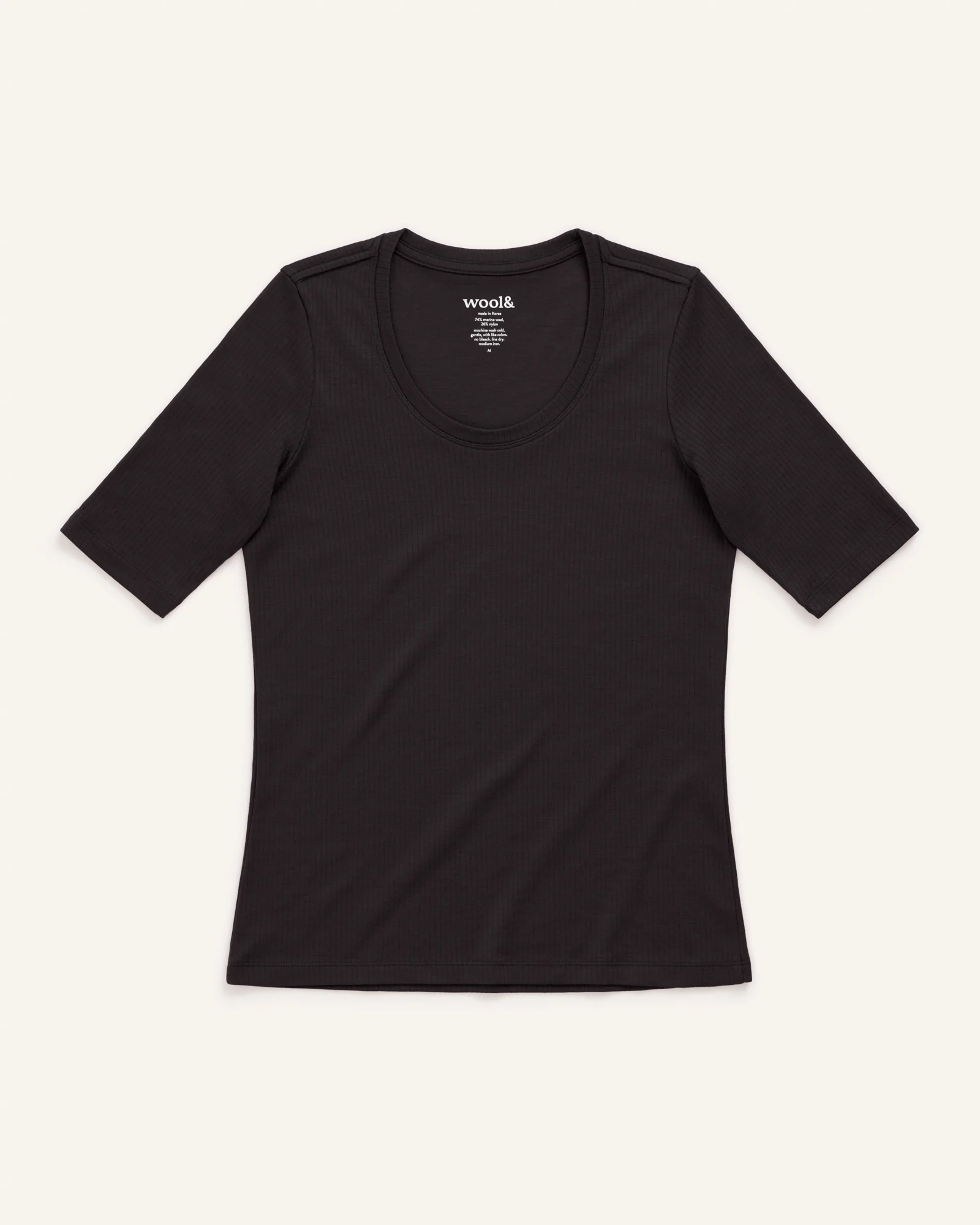 Celine Ribbed Elbow Sleeve Tee - Image 5