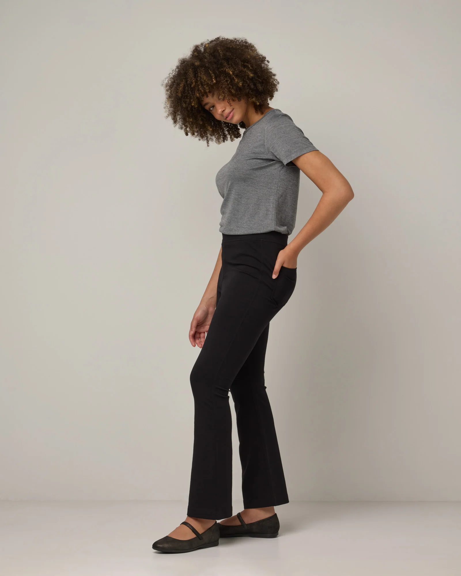 Foster Kick Flare Ponte Pant - Image 4