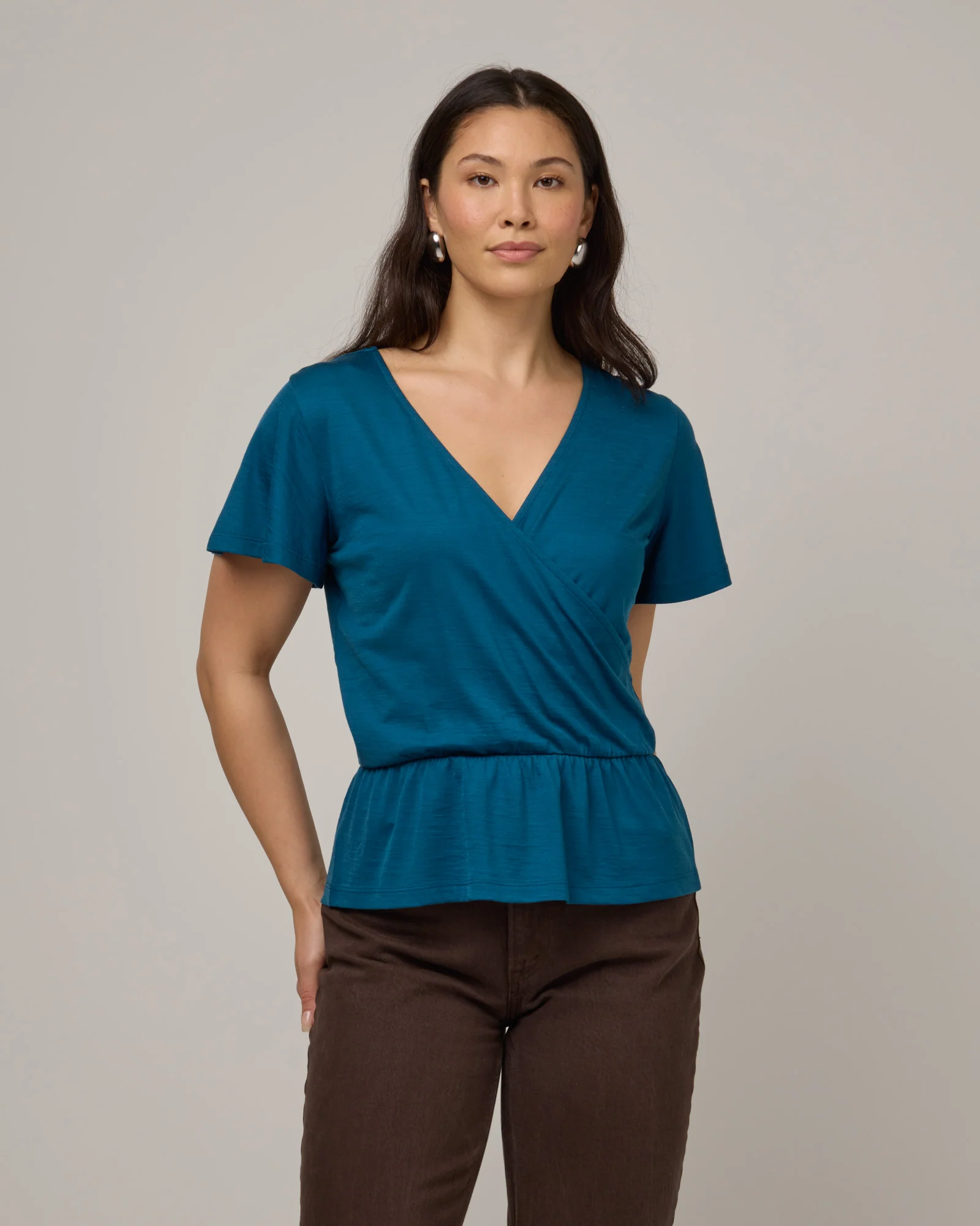 Jeanne Flutter Sleeve Top