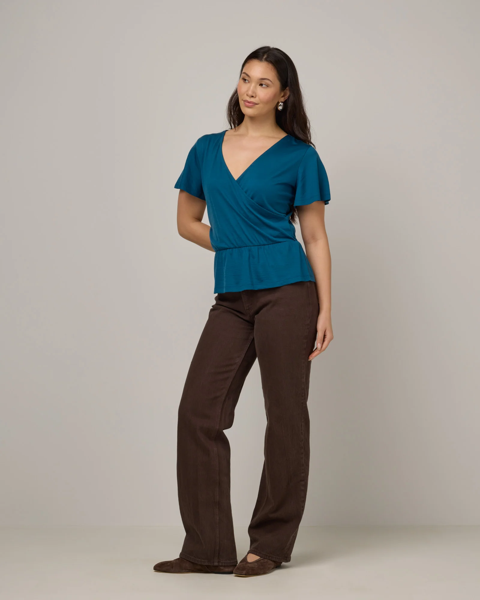 Jeanne Flutter Sleeve Top - Image 3