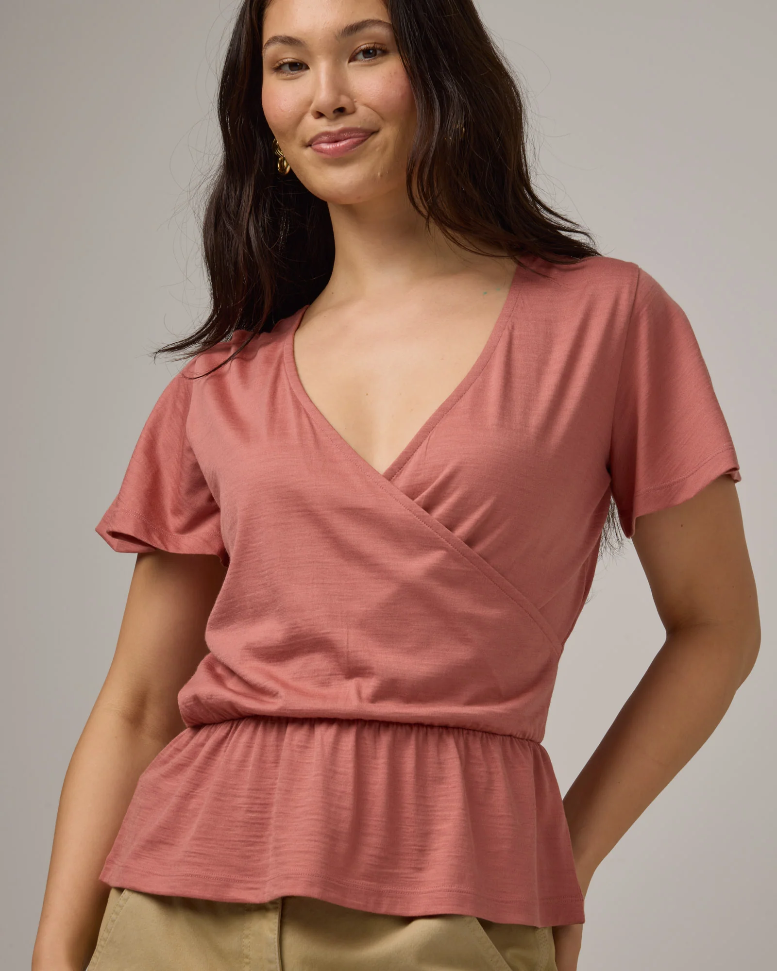 Jeanne Flutter Sleeve Top