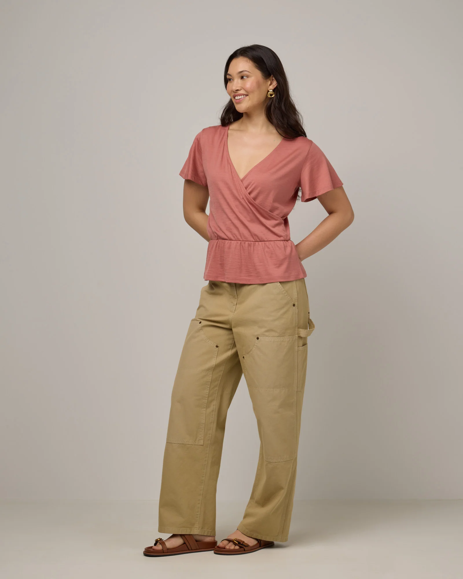 Jeanne Flutter Sleeve Top - Image 3