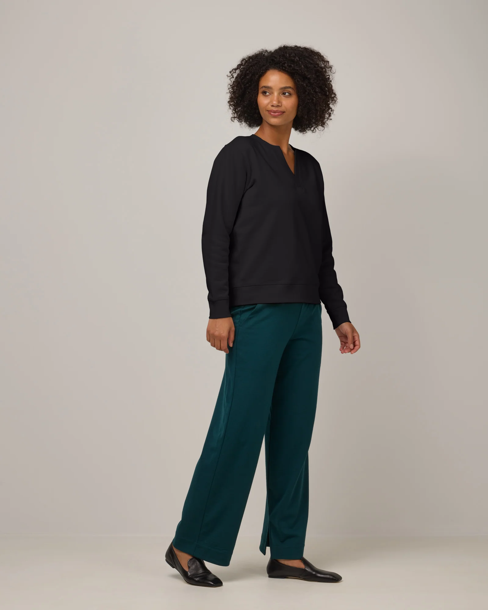 Mika Split Neck Sweatshirt - Image 3