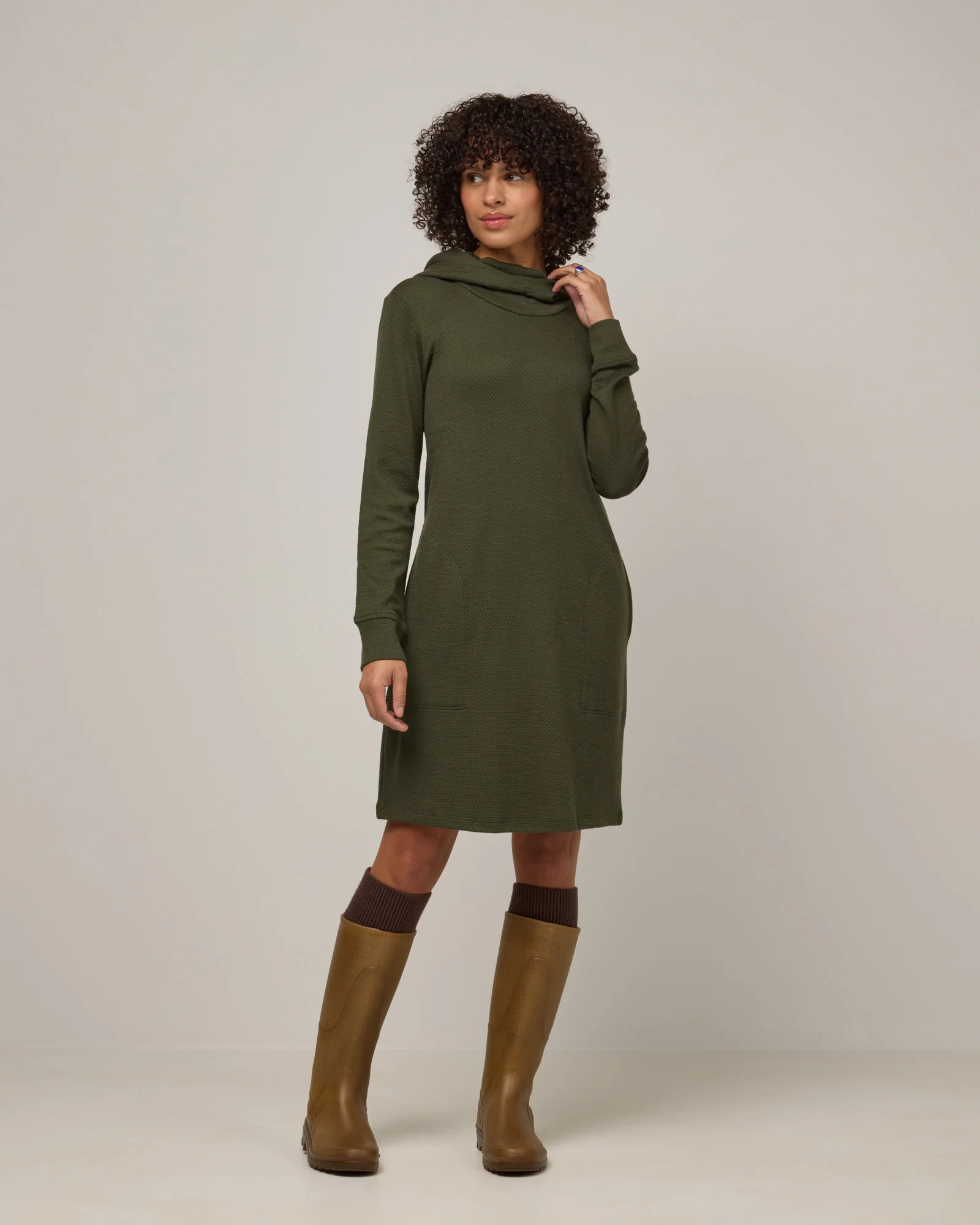Mikayla Cowl Neck Dress