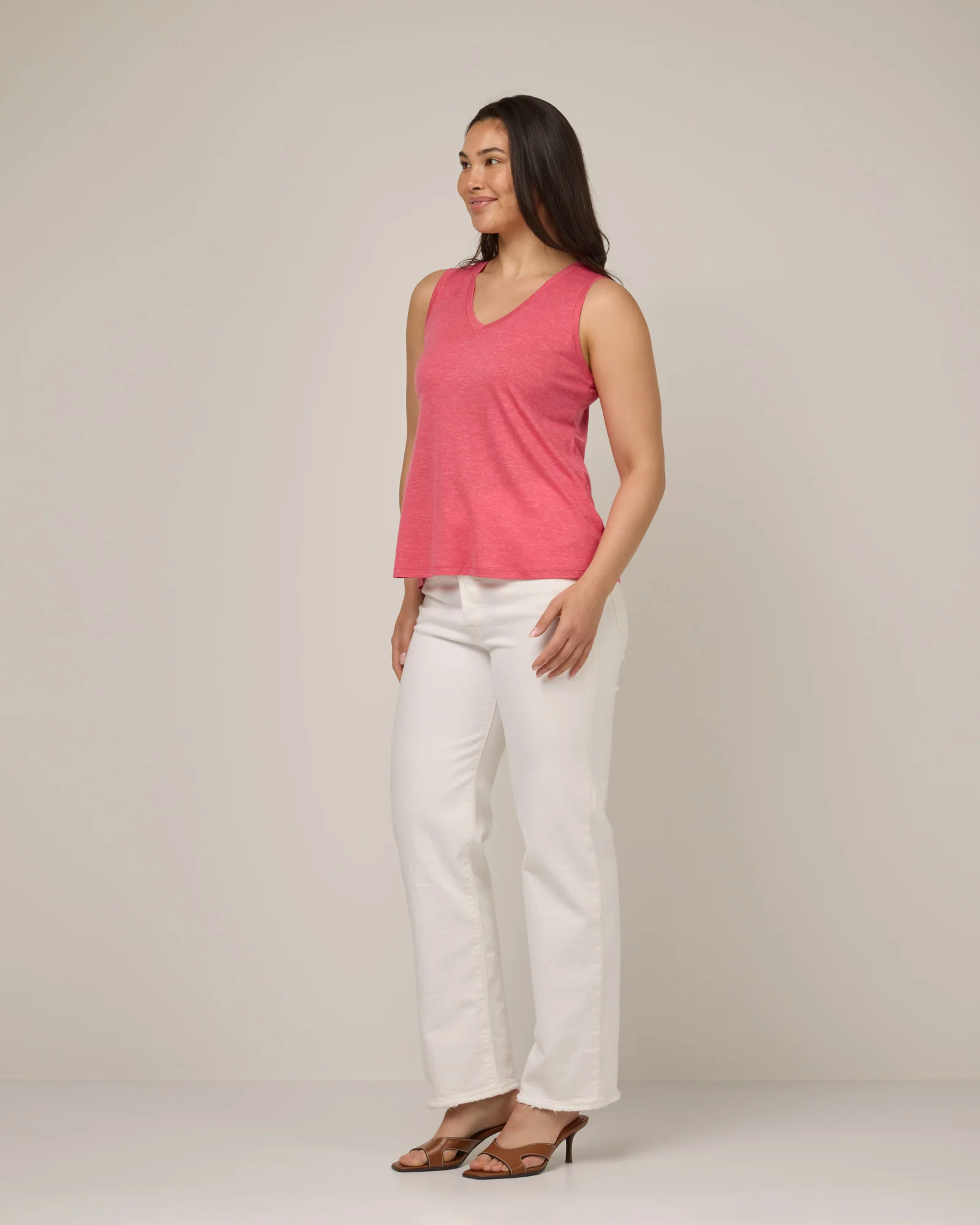 Poppy Linen Reversible Tank - Image 4
