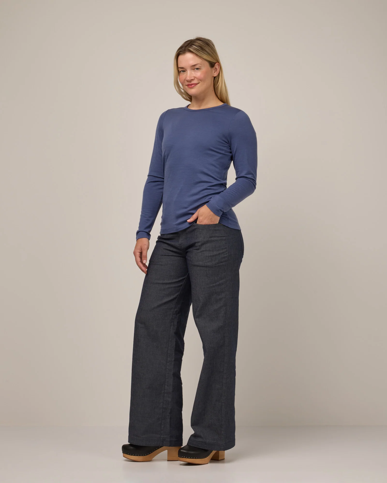 Sloan 100% Wool Fitted Tee - Image 3