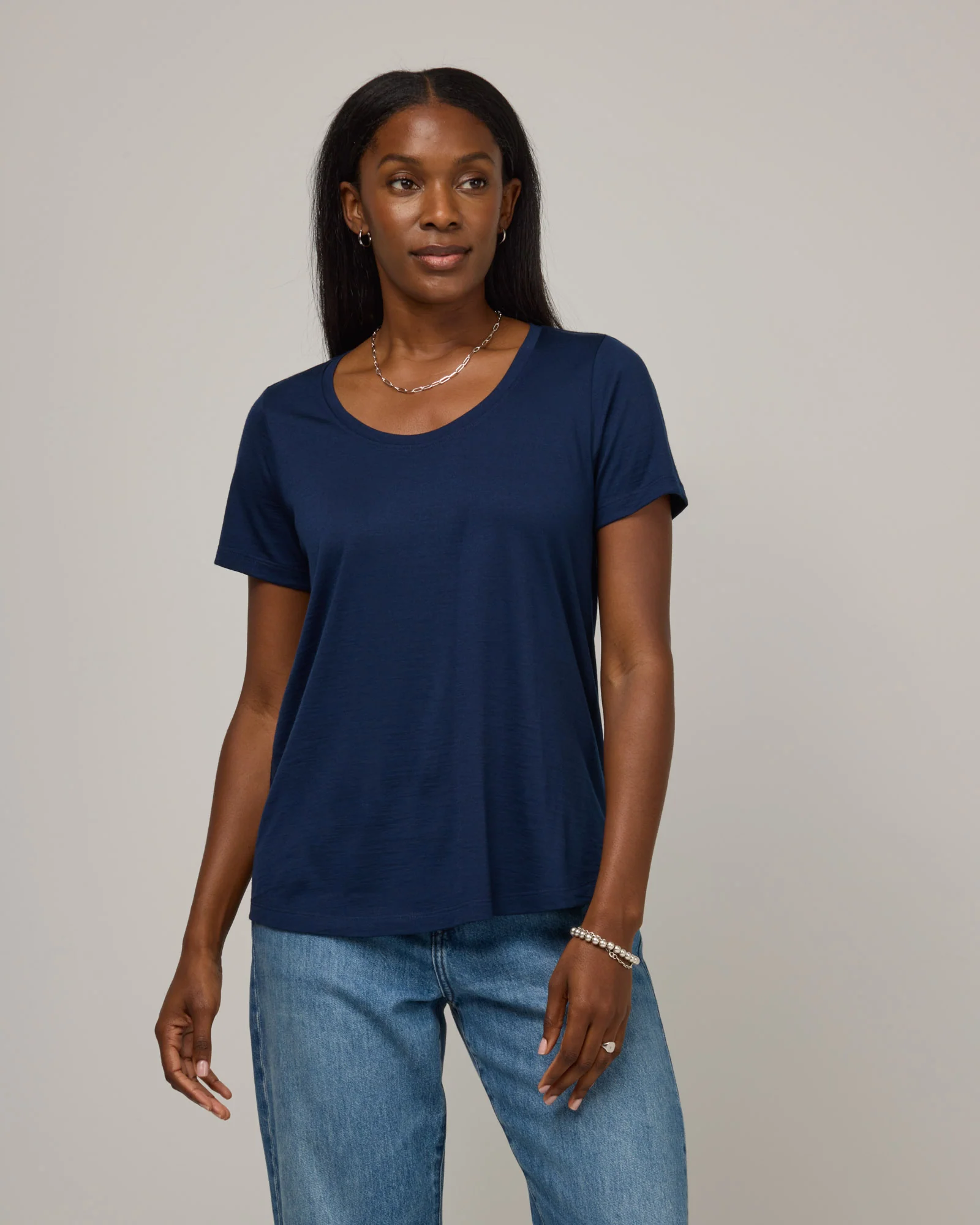 Stella Signature Scoop Neck Tee - Image 3